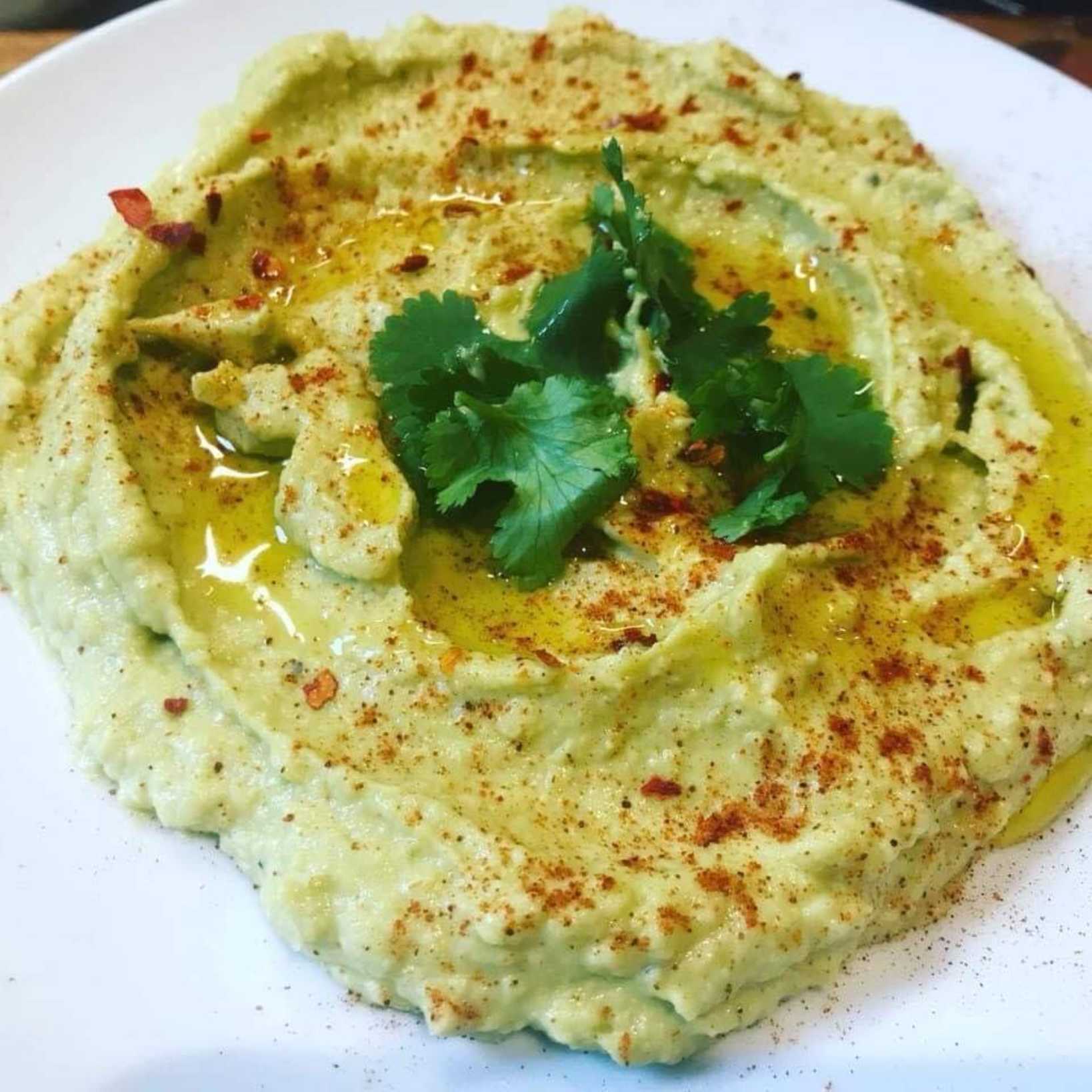 UK Cypriot Celebrity Chef Loulla Astin cooks Avocado Houmous