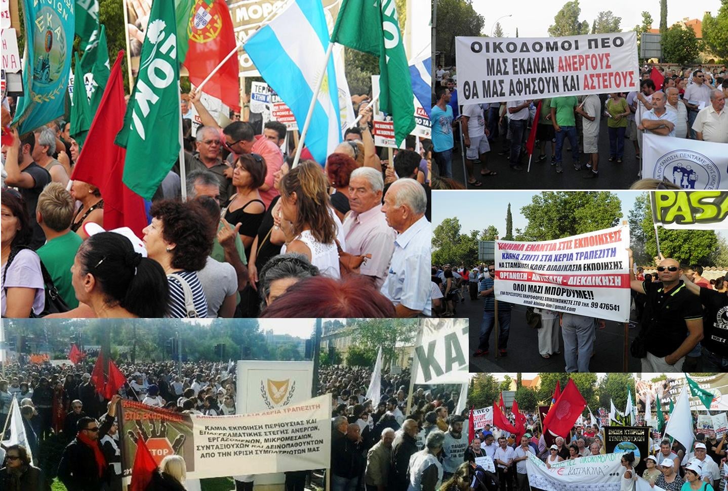 Meeting between AKEL and a delegation from the Movement Against Foreclosures in Cyprus