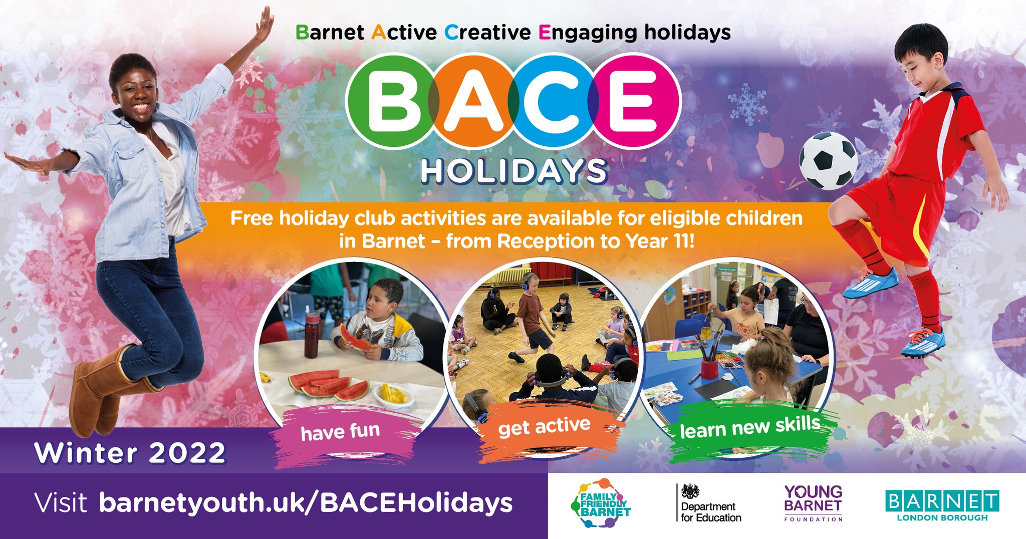 Book a place for BACE Holidays (Barnet’s Active Creative and Engaging Holidays)