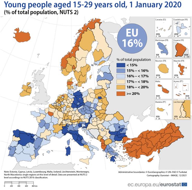 Eurostat: Percentage of young people in Cyprus one of the highest in Europe