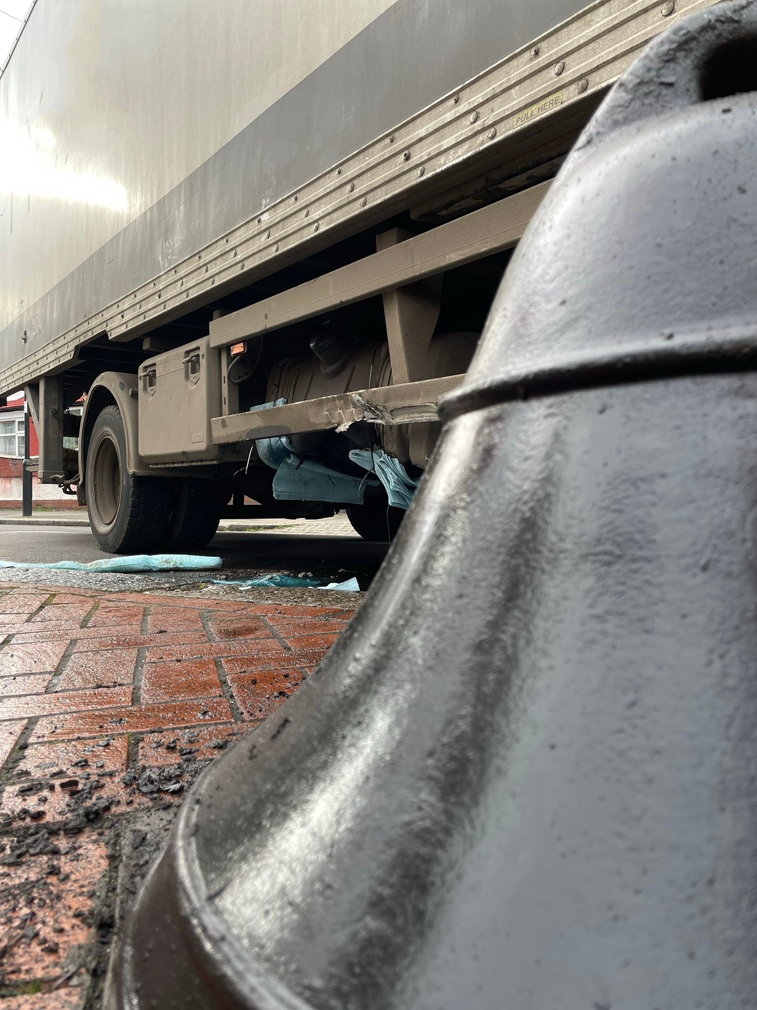 Edmonton road traffic collision fuel leaked on to the roadway