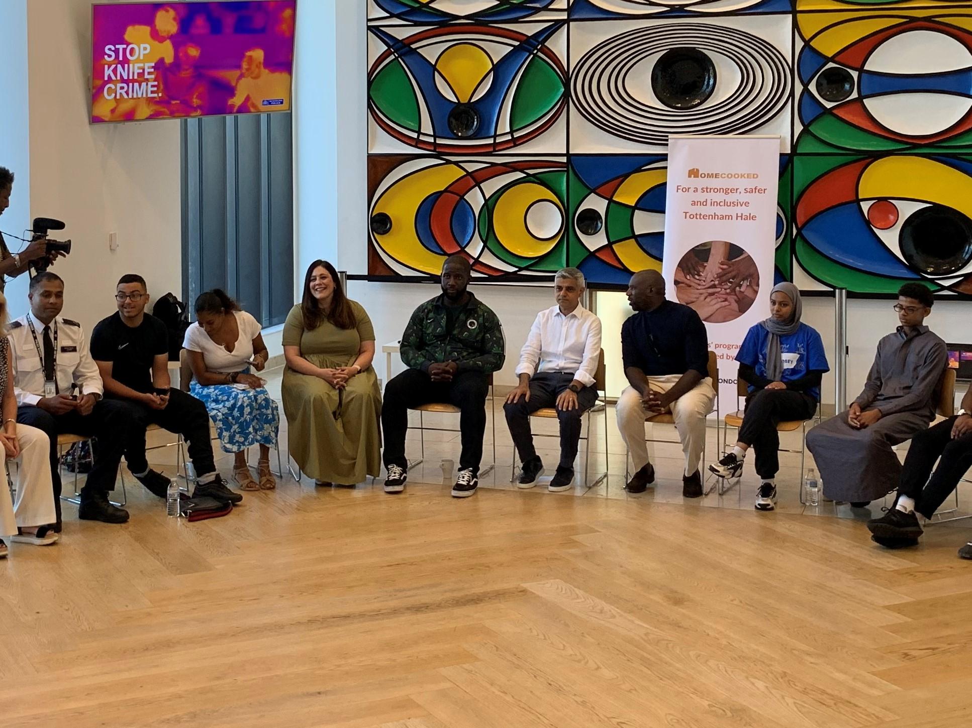 Mayor of London visits Tottenham Hale to learn more about violence reduction project