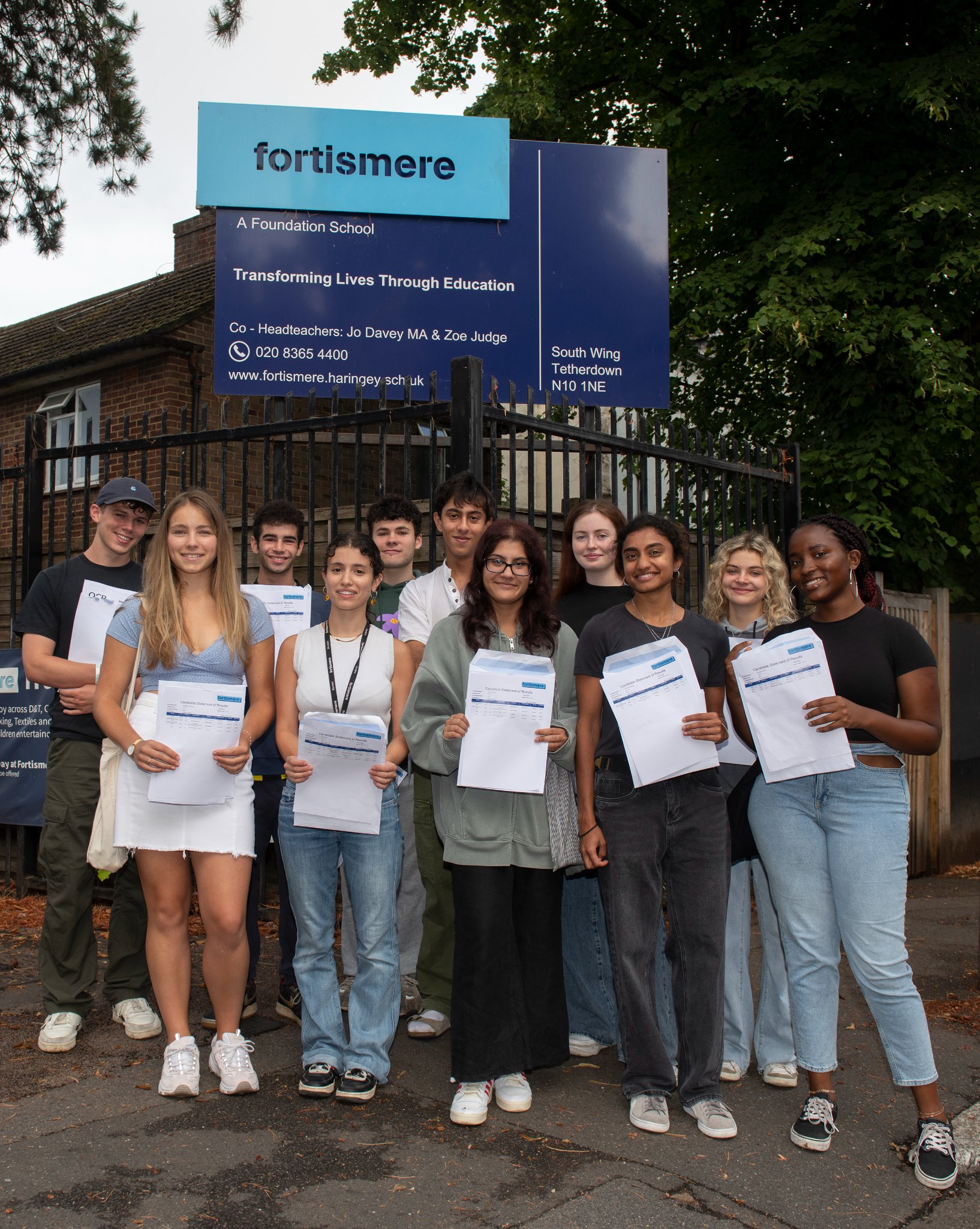 Cheers ring round Haringey on A Level Results Day