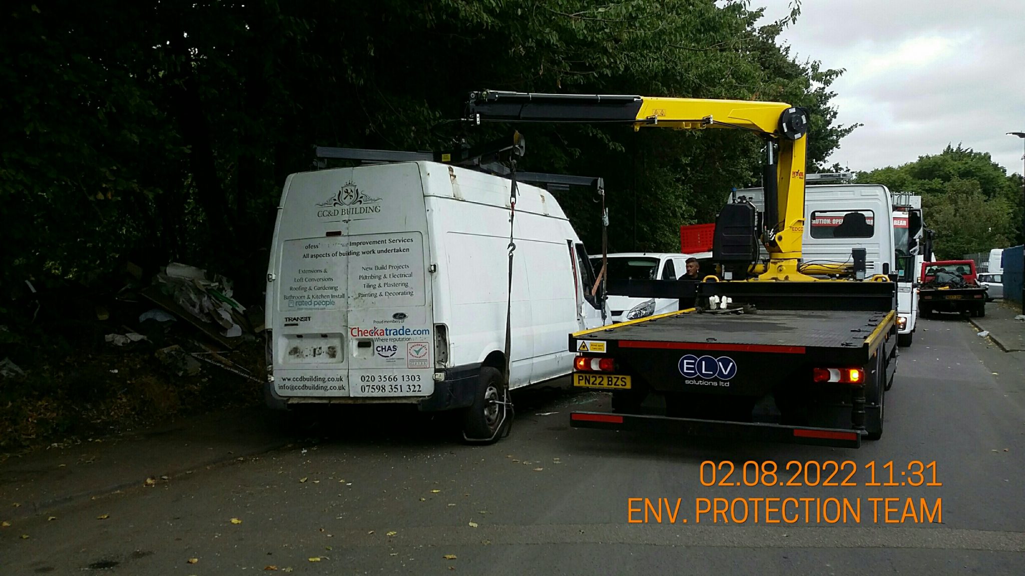 Three vehicles impounded in Enfield during fly tipping investigation