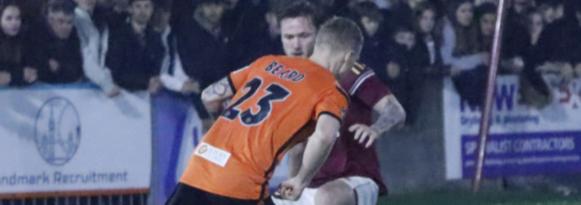 The Bees are through to the second round of the FA Cup after the ten-men of Barnet beat Chelmsford City 1-0 at the Melbourne Stadium.