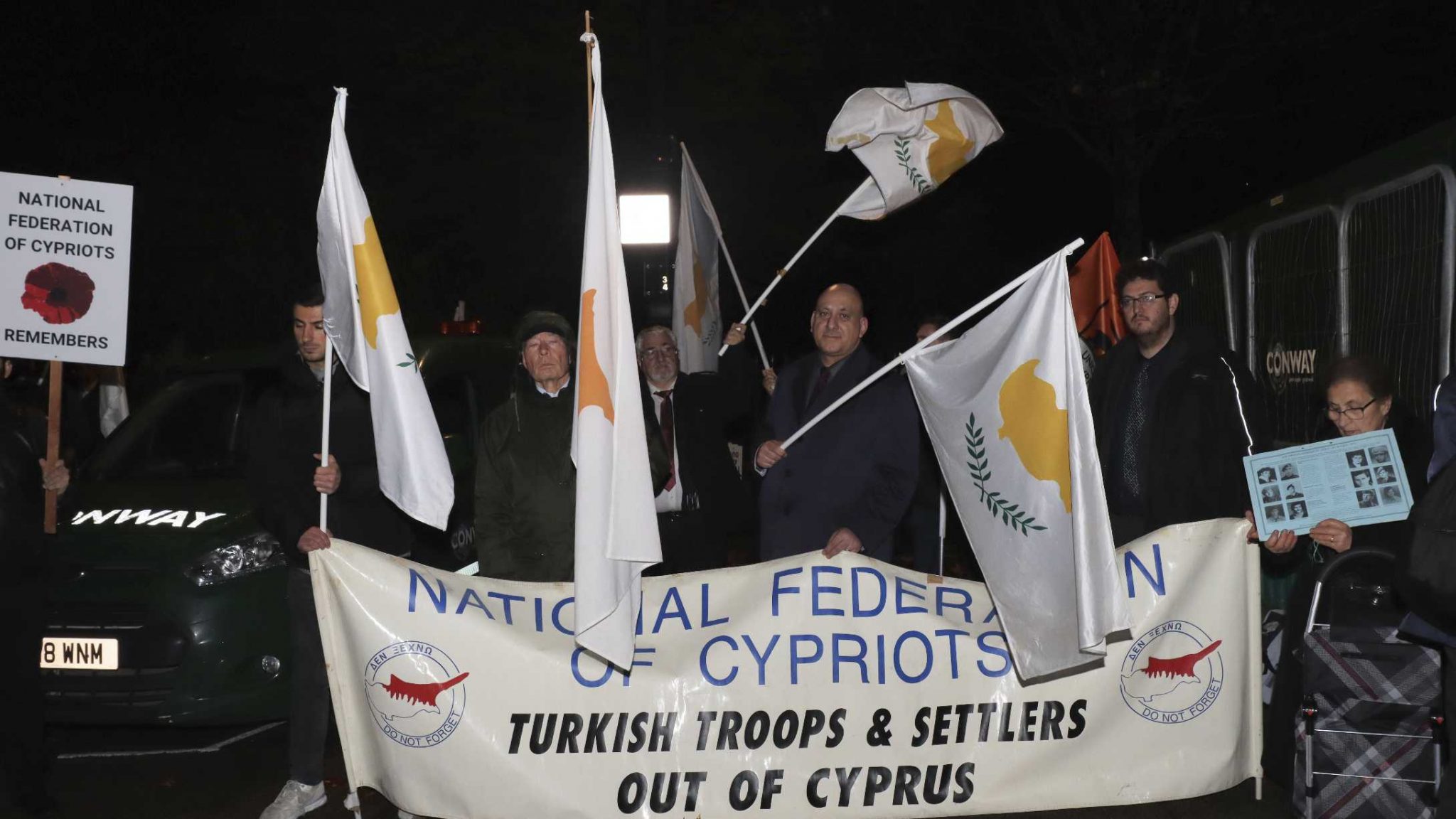 UK Cypriots call for a free united Cyprus on anniversary of illegal UDI