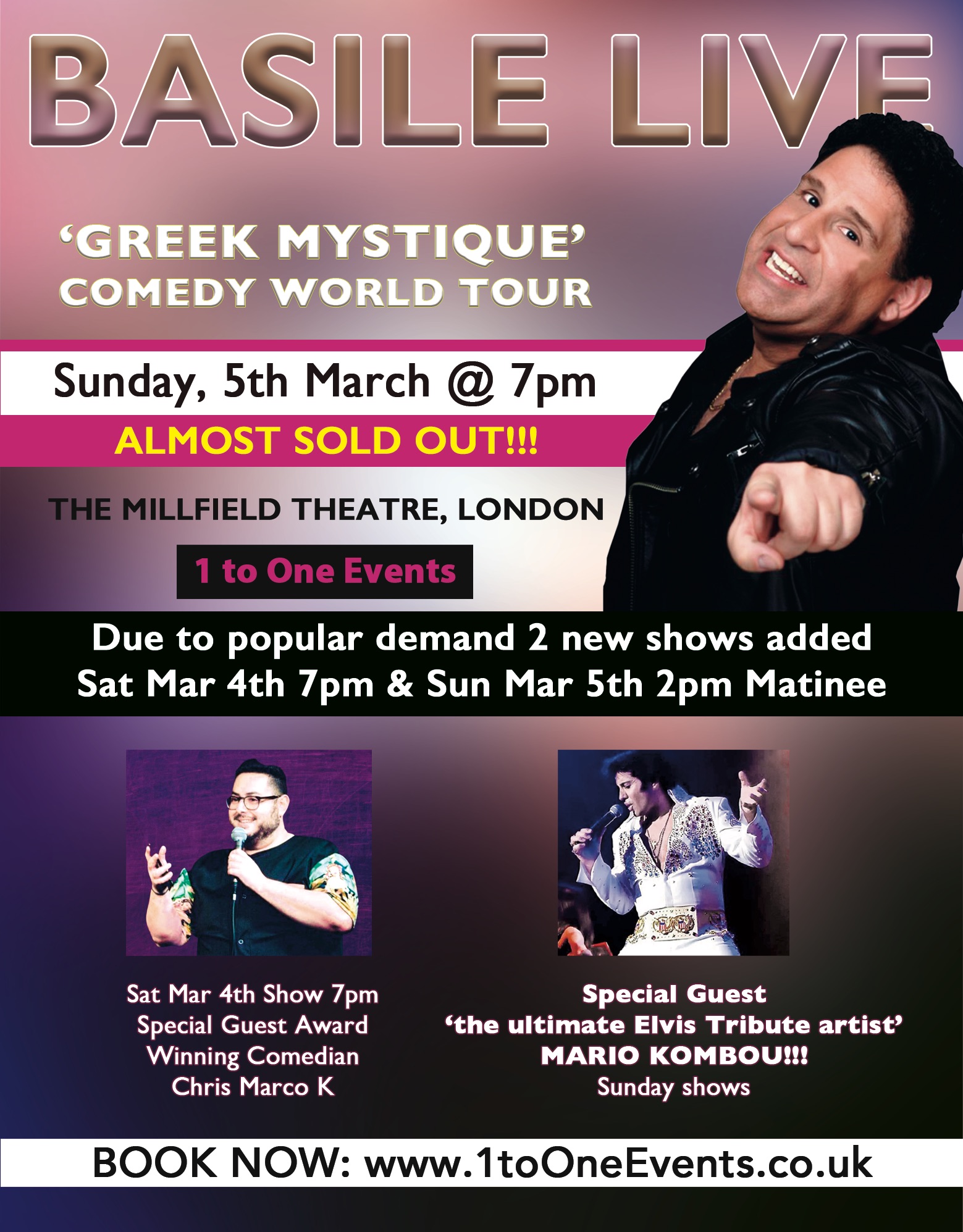 Basile live in London – Extra date and matinee performance added!