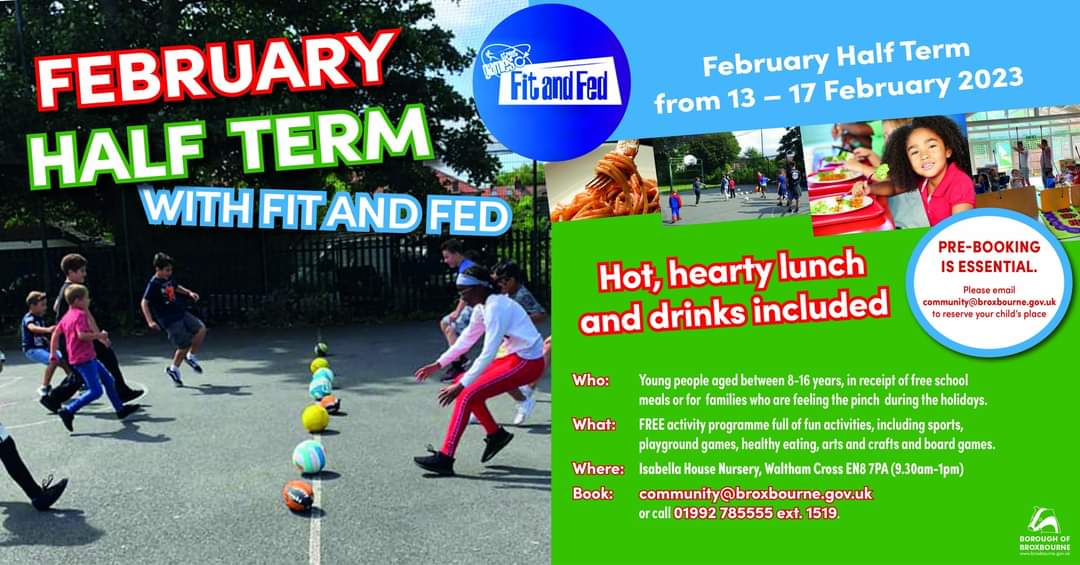 Broxbourne February Half Term with Fit and Fed
