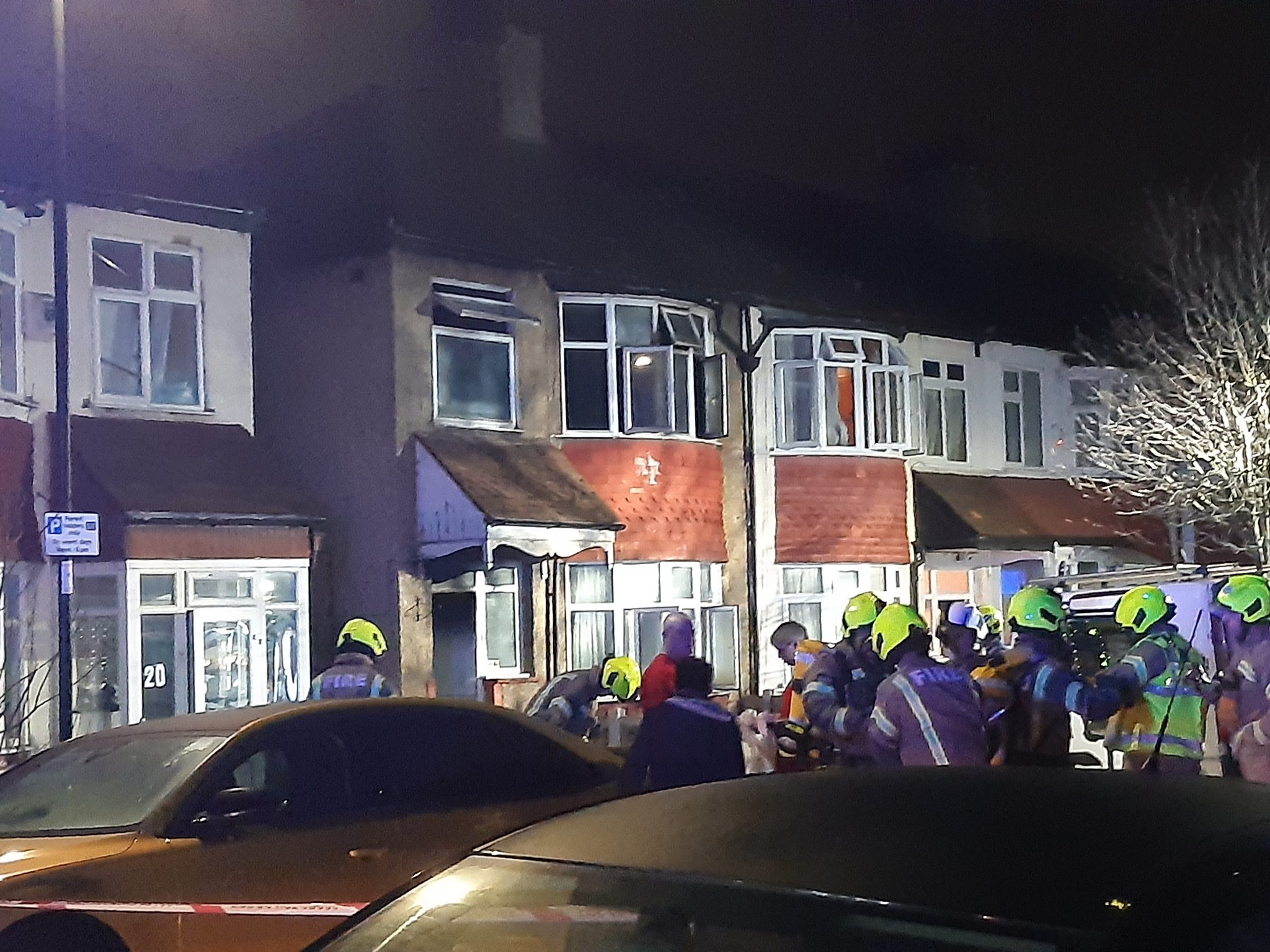 Six fire engines and around 40 firefighters tackled a house fire in Edmonton.