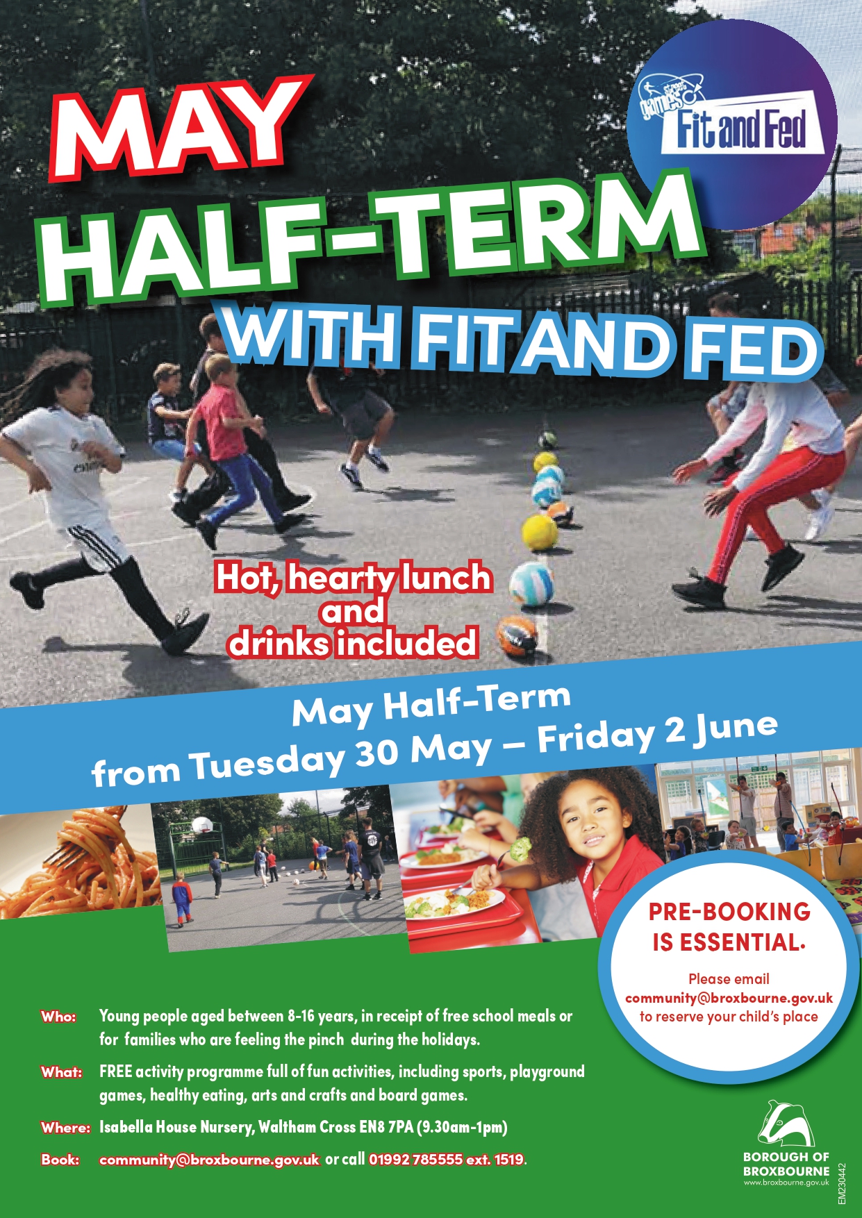 Broxbourne May Half-Term with Fit and Fed!