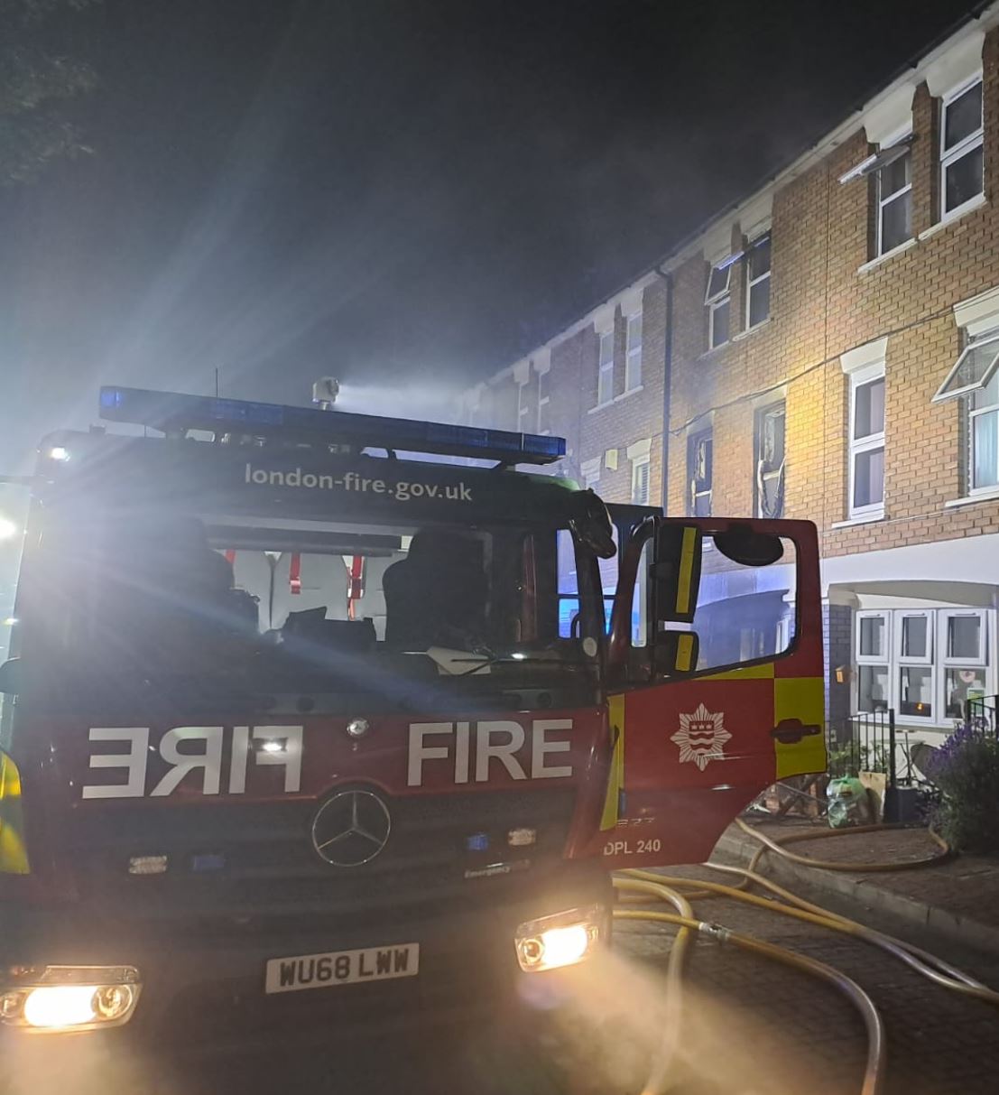 House fire – Dalston