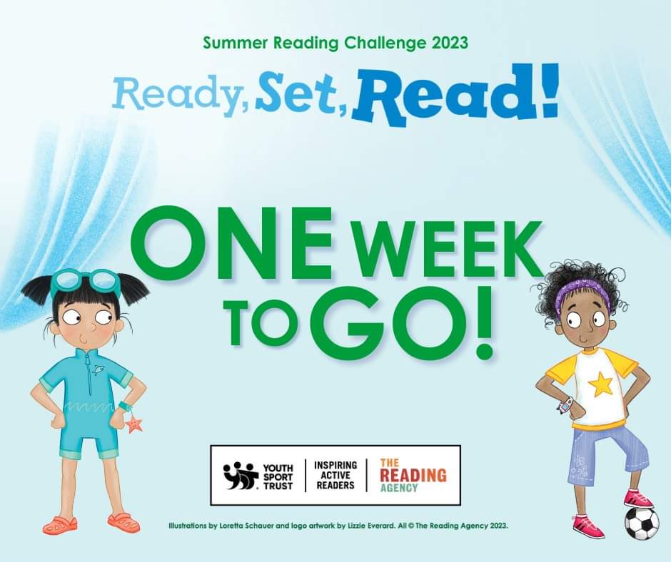 The Summer Reading Challenge is 1️⃣ week away!