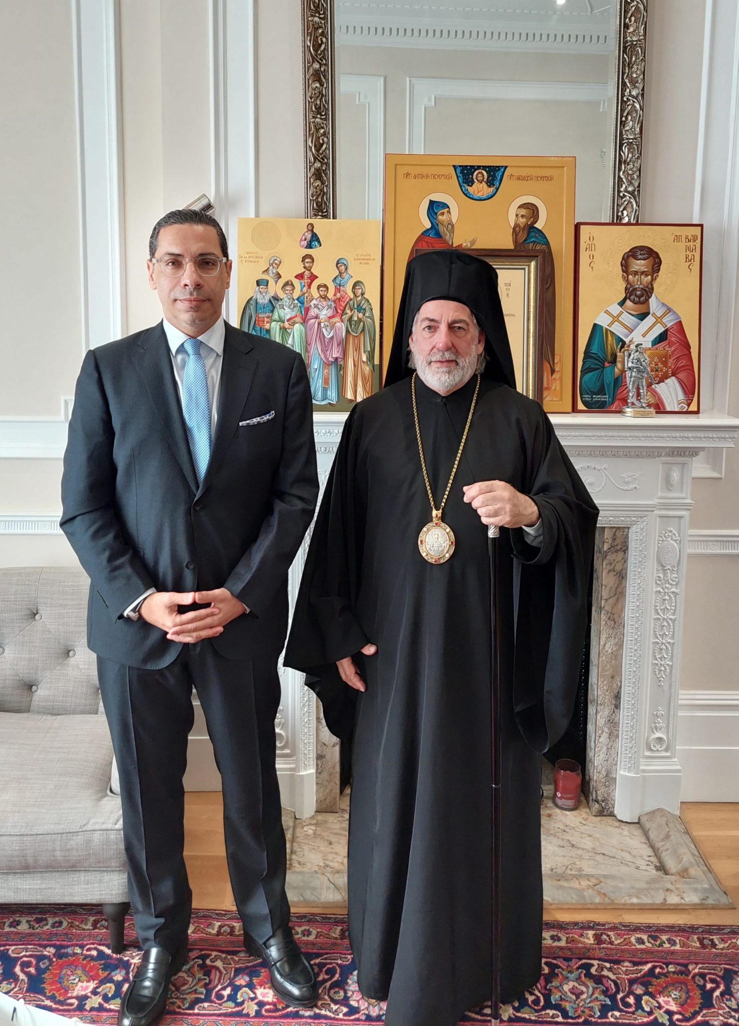 Foreign Minister of Cyprus Visits Archdiocese