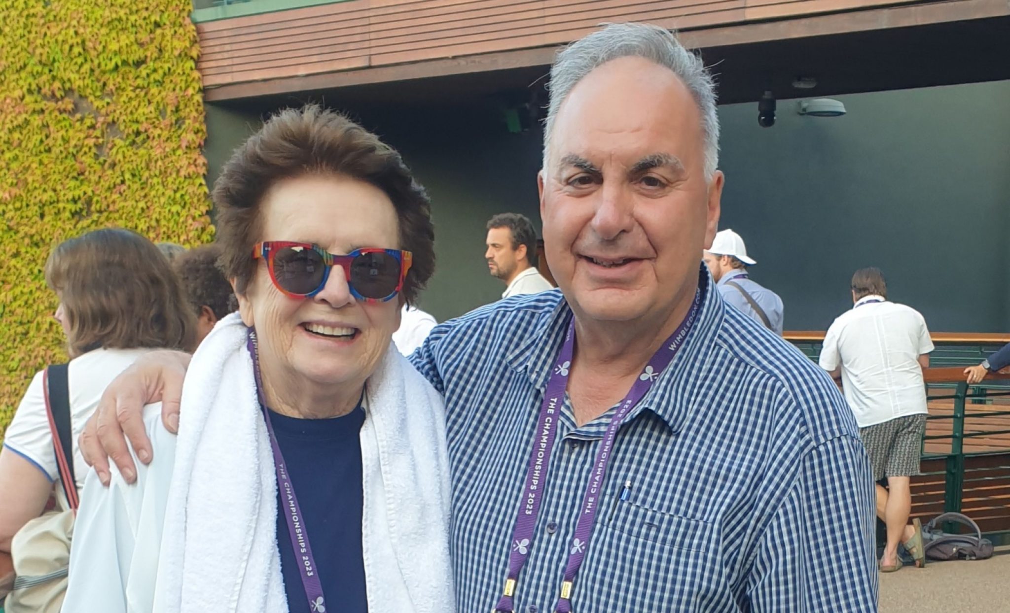 Legendary tennis star Billie Jean King meets our Michael Yiakoumi