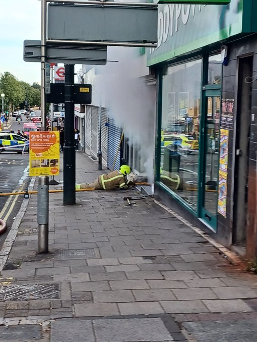 Shop fire – Wembley