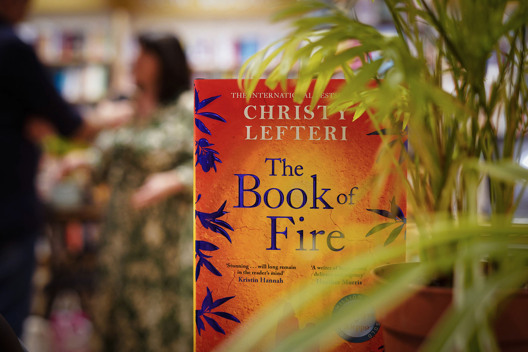 Christie Lefteri Book Presentation "Book of Fire" at Waterstones Bookstore, Crouch End, London, August 2023.