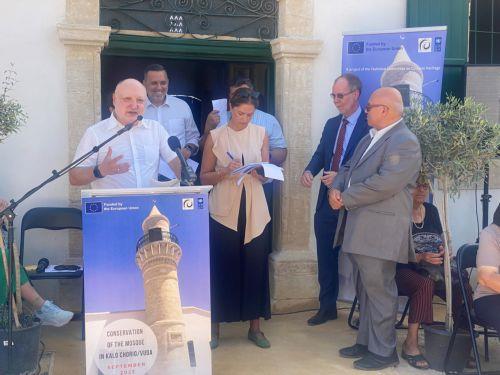 Conservation works for mosque in Kalo Chorio, Cyprus completed
