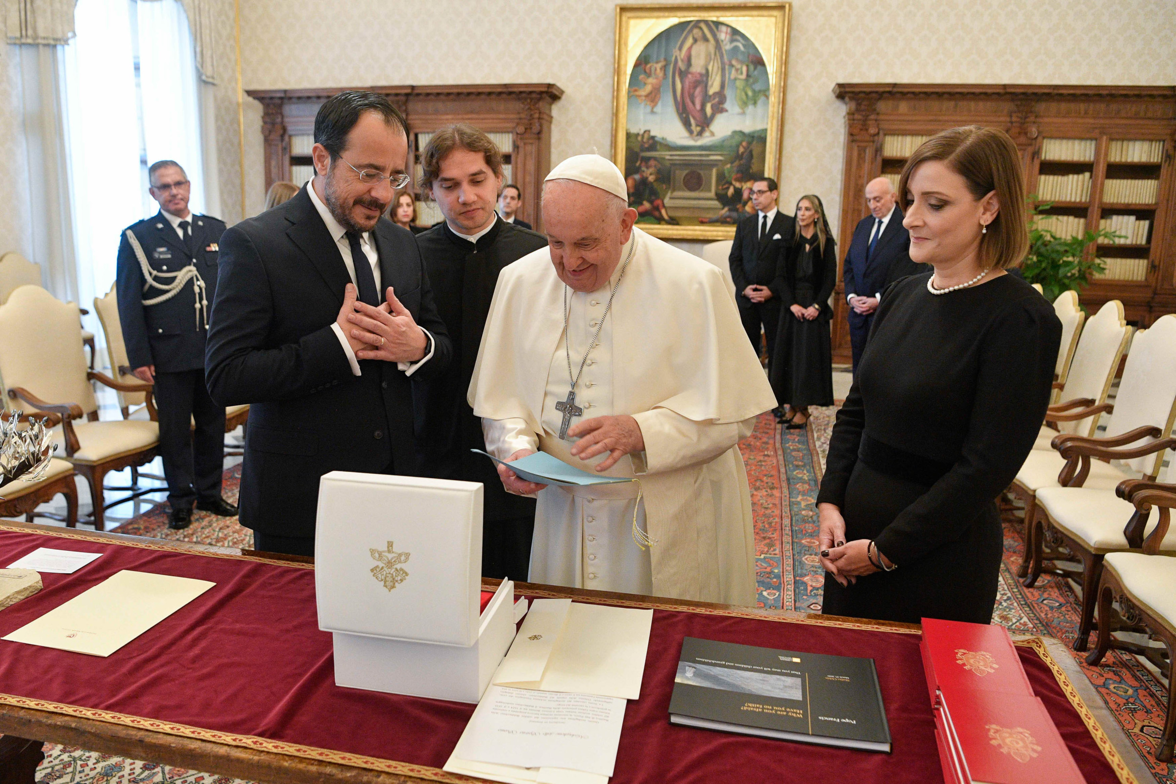 Cyprus President meets with Pope Francis in Vatican