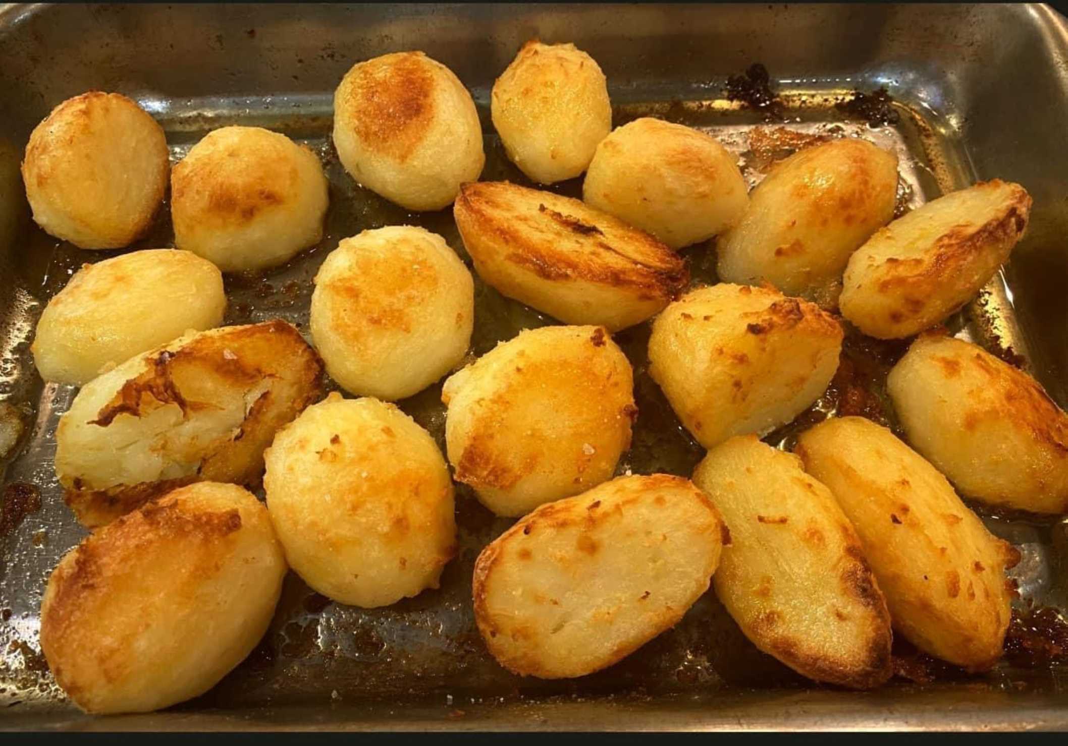 Cooking Sprouts and Roast Potatoes