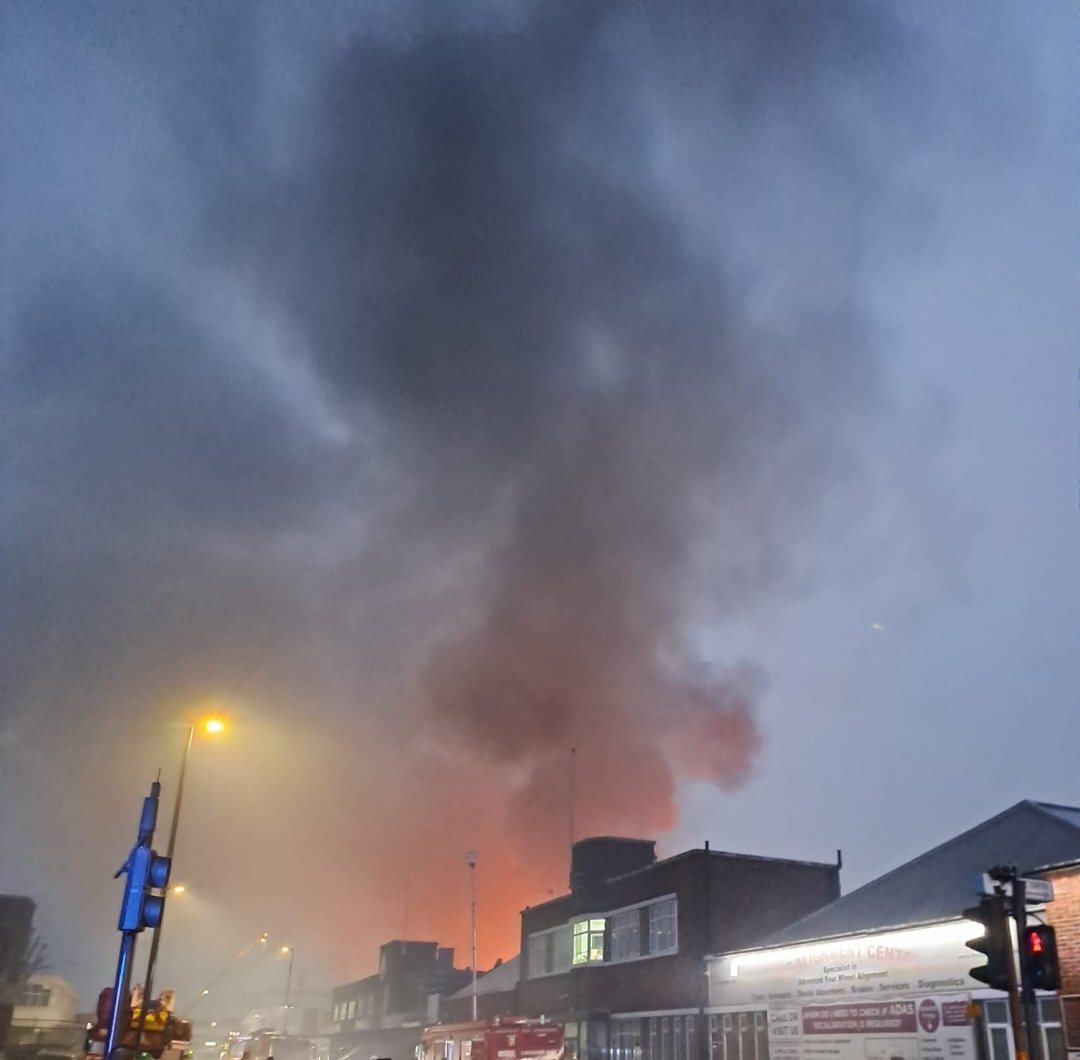 Fire at industrial estate – Perivale