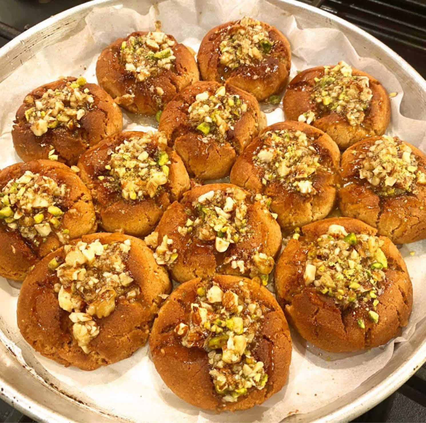 Cooking with UK Cypriot Loulla Astin Baklava cookies