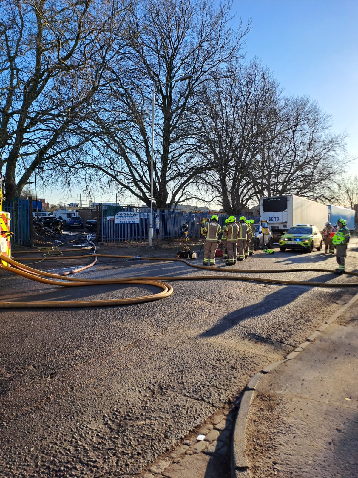 Vehicle repair centre fire – Barking