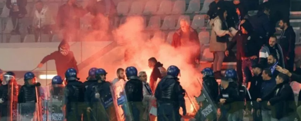 Limassol football riot: Three arrests made using stadium CCTV