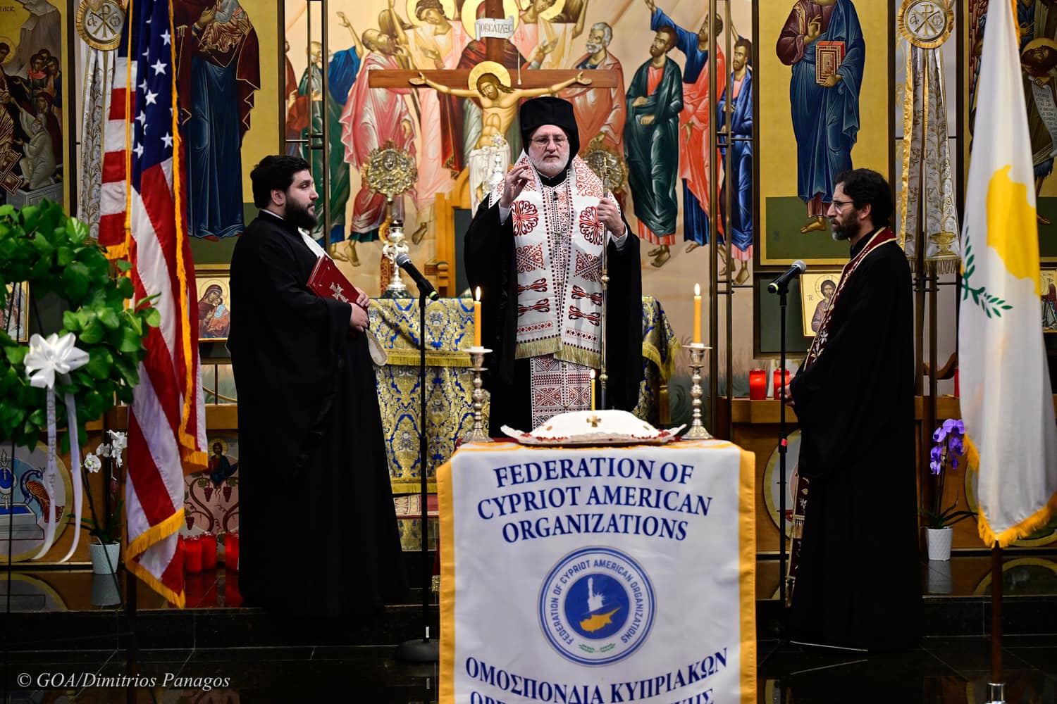 His Eminence Archbishop Elpidophoros  attended the Cultural event held by FCAO and PSEKA to remember the EOKA Struggle in Cyprus at The Church of The Resurrection in Brookville, NY on Saturday March 30th, 2024.
© PHOTOS: GOA/Dimitrios Panagos