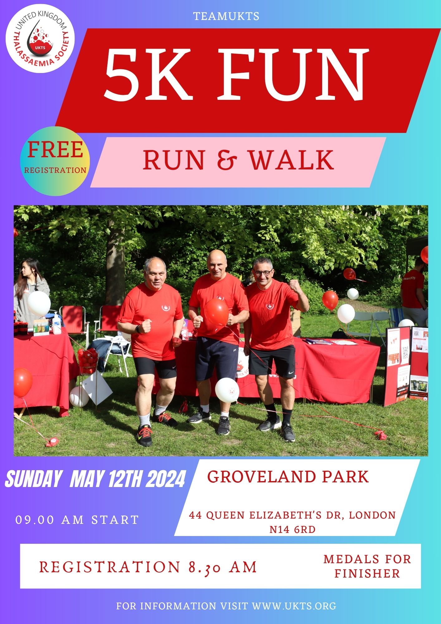 Join the Fun Run and Help UKTS Raise Awareness of Thalassaemia