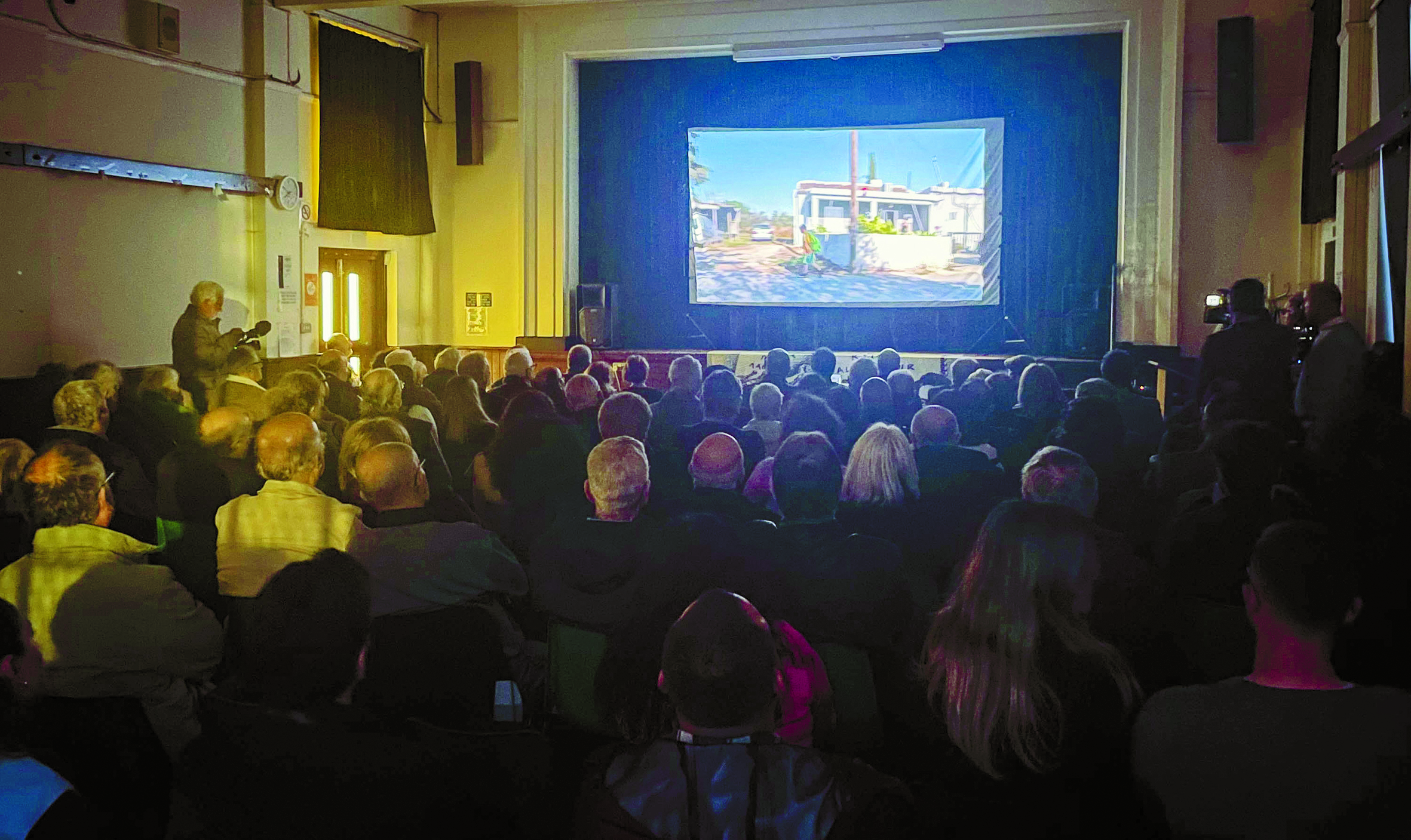 Full House at the Cypriot Community Centre in Wood Green for Flowers and Bullets Film Showing