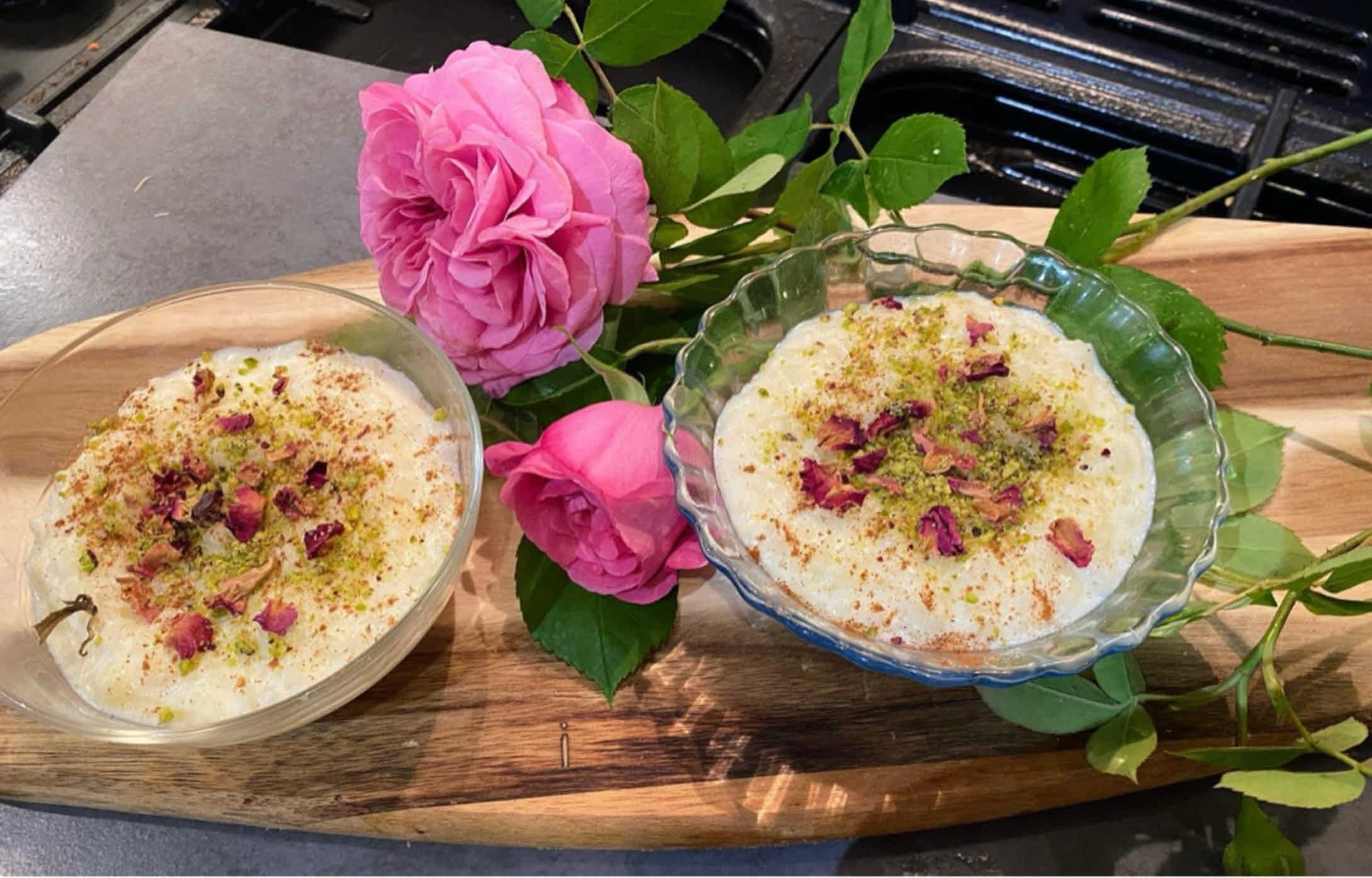 Vegan Cypriot rice pudding