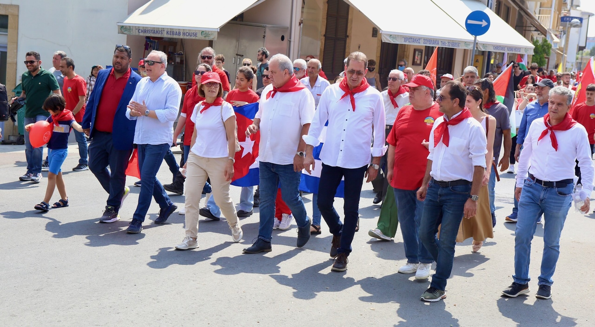 Reunification, workers’ demands and Palestine at the Worlers May Day event in Nicosia, Cyprus