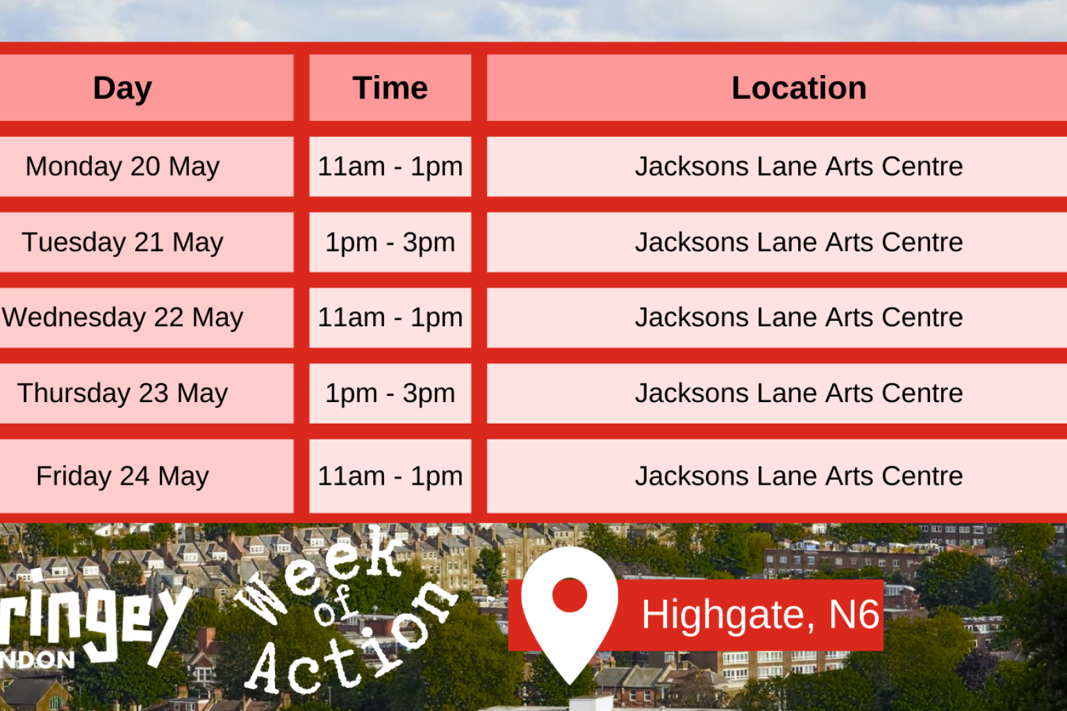Week of Action to focus on Highgate
