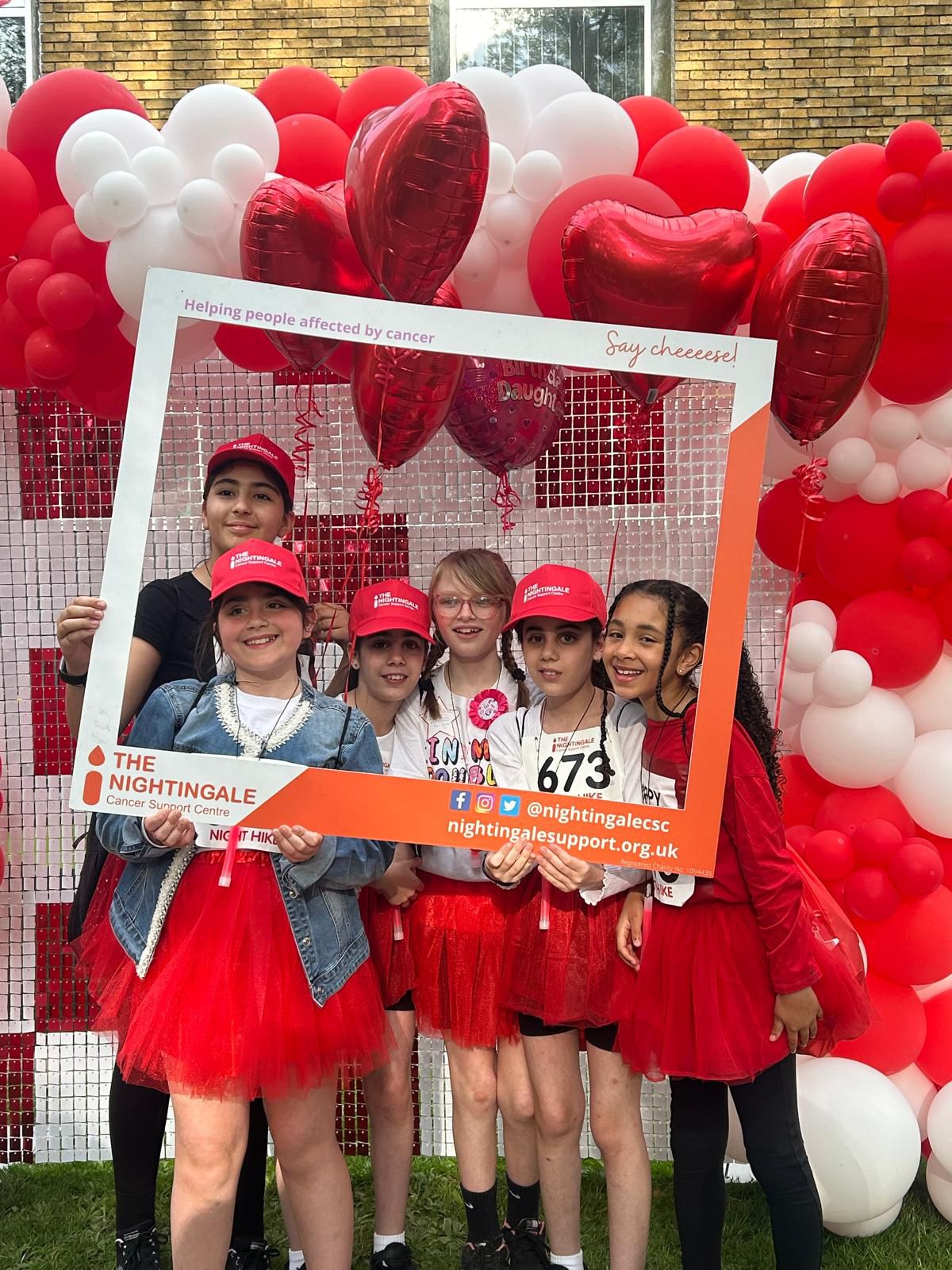 *Six 10 year olds complete 15K Walk for Charity*