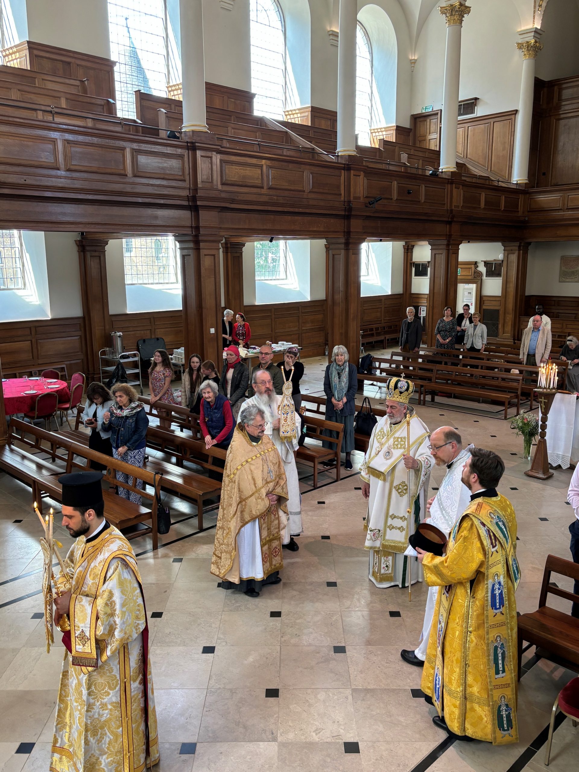 Archbishop Nikitas of Thyateira and Great Britain visits Holborn