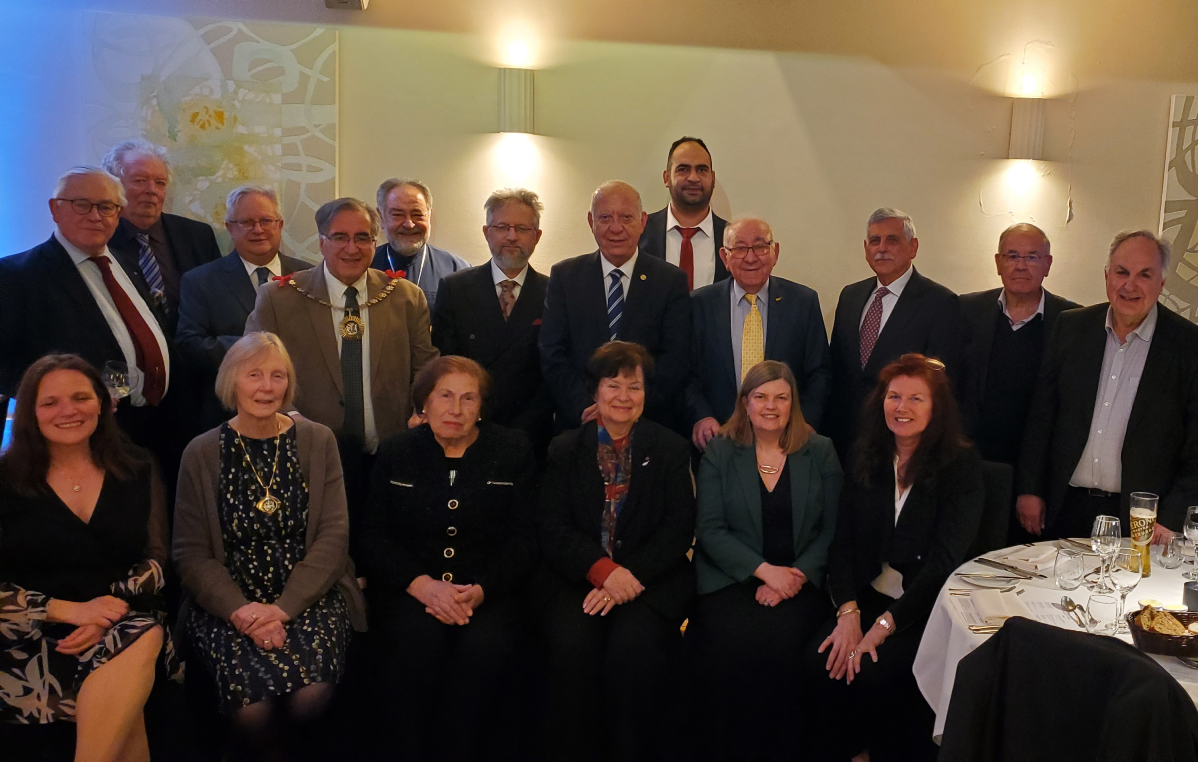 Dinner hosted by Barnet Council celebrating 30th anniversary of twinning with Morphou, Cyprus.