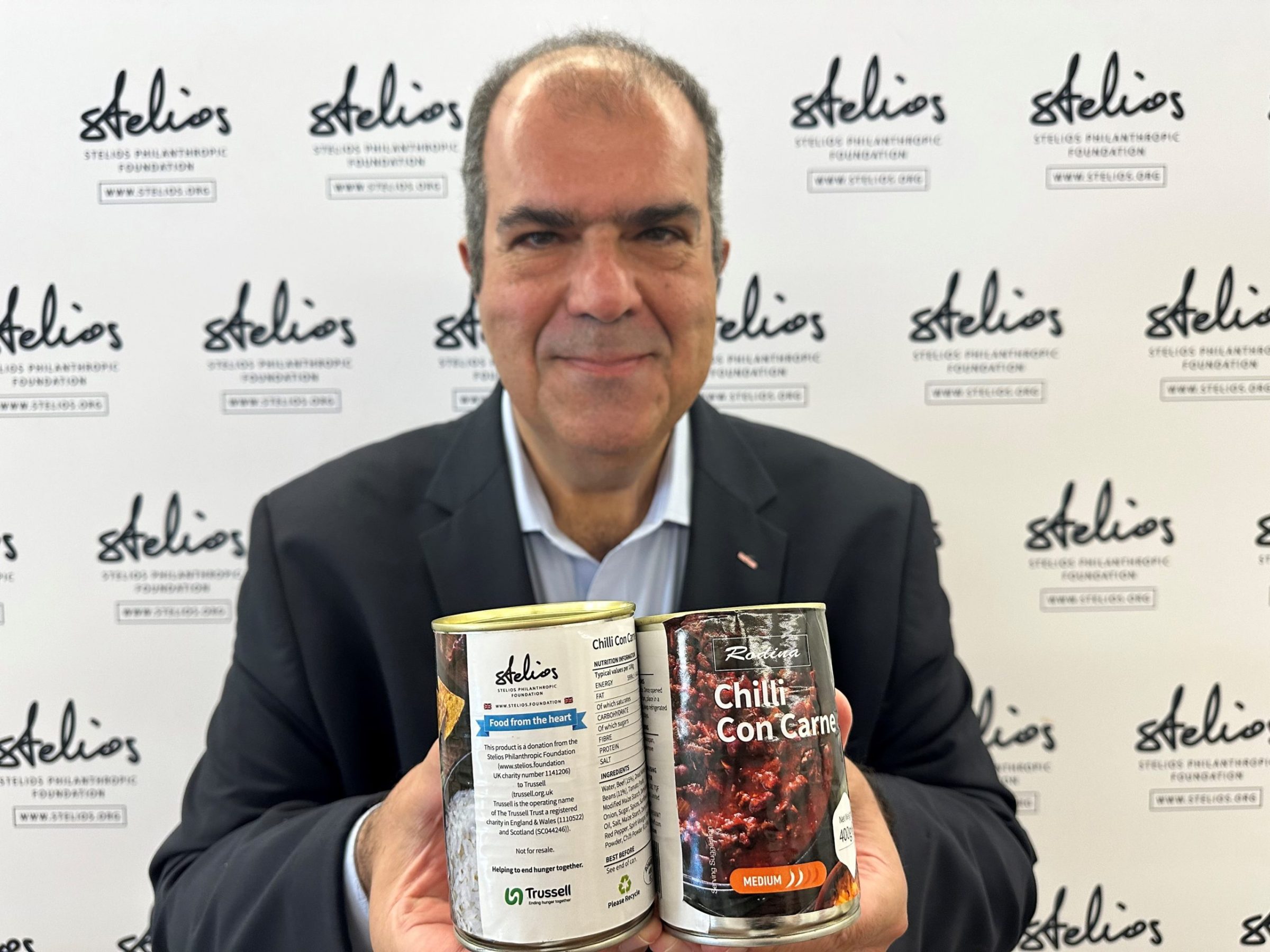 Stelios Foundation donates more than £1,000,000 worth of food to UK food banks in the Trussell community