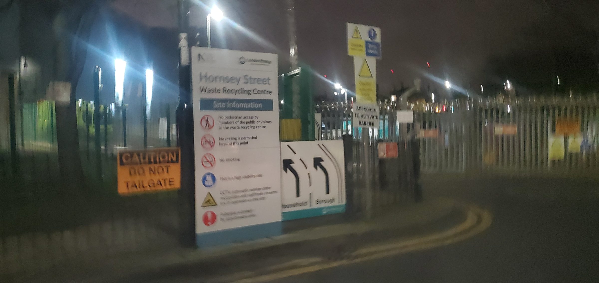 Fire at recycling centre – Islington