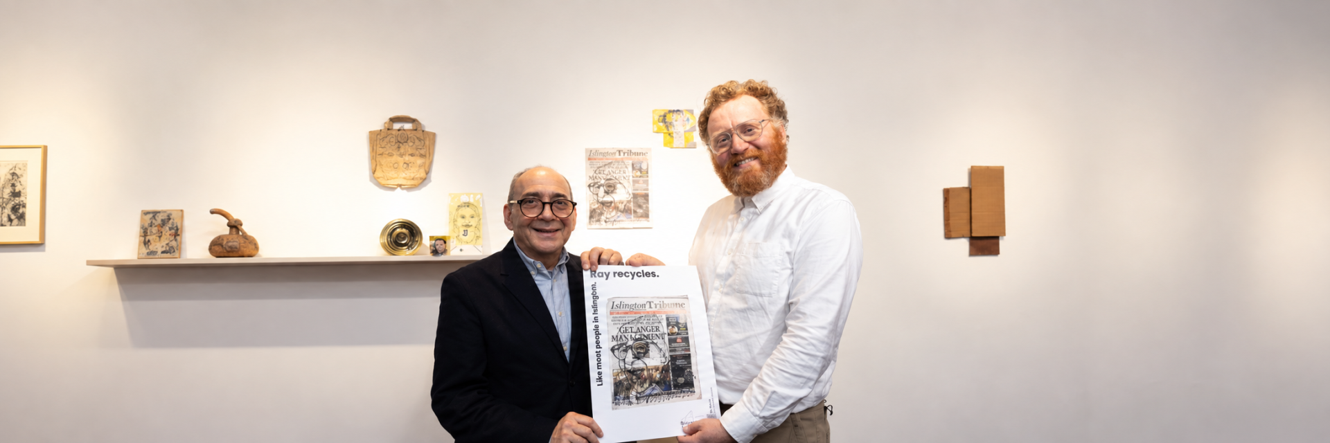Recycling art celebrates local community leaders, TV stars and youngsters in Islington