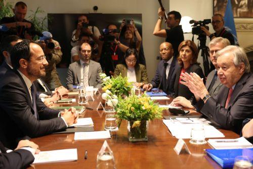 Guterres expresses strong commitment for Cyprus solution after meeting with President