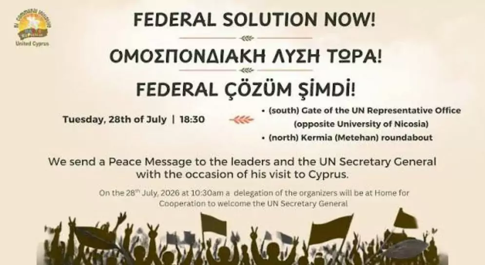 AKEL supports the ‘Federal Solution Now’ rally in Cyprus