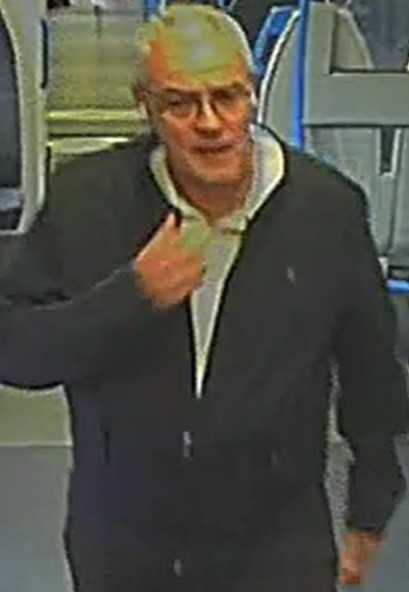 Officers investigating an assault on board a train to Luton Airport Parkway have released this image in connection.