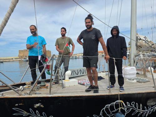 Global Sumud Flotilla boat remains in Kato Paphos harbour