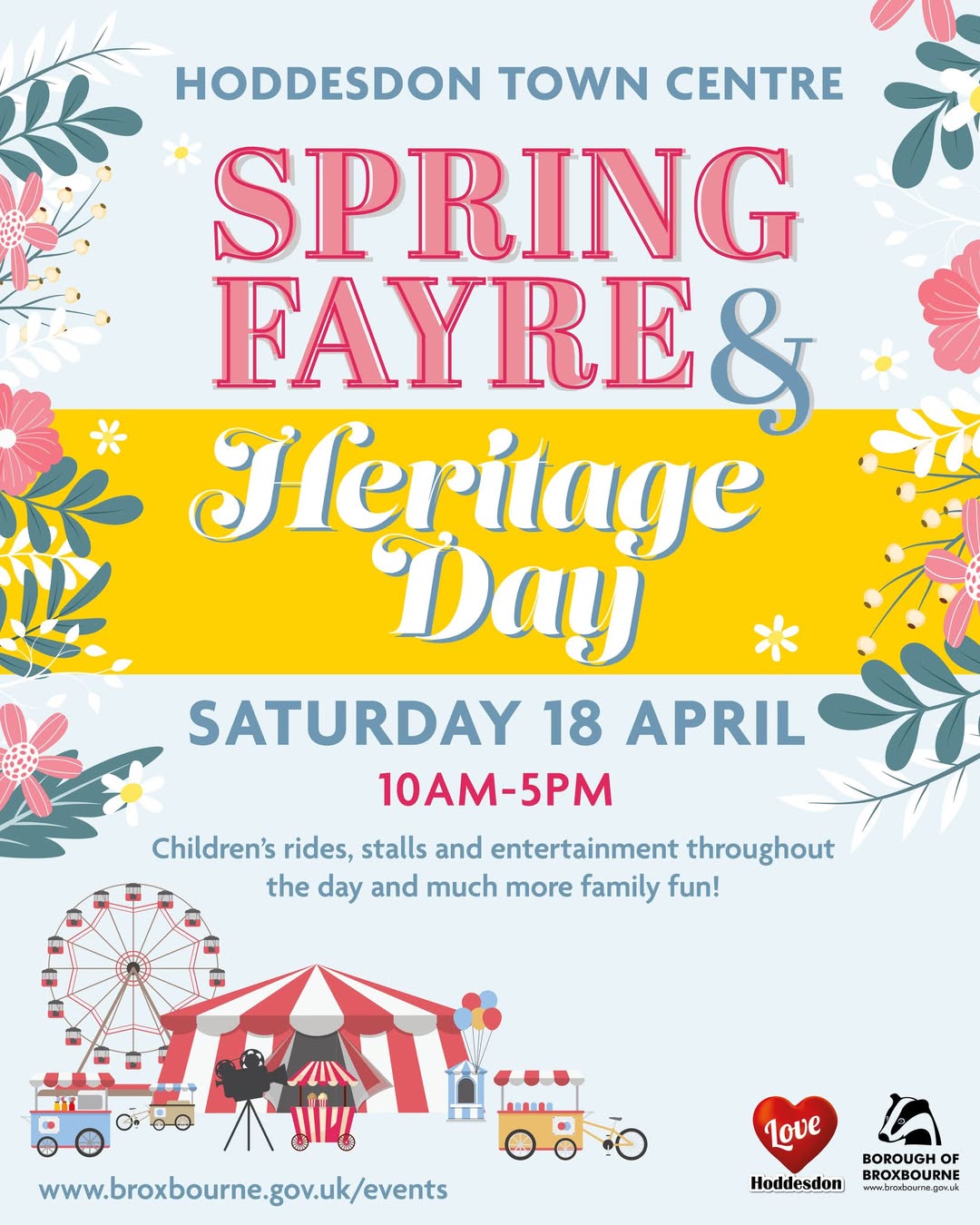 Come along to the annual Spring Fayre and Heritage Day event in Hoddesdon