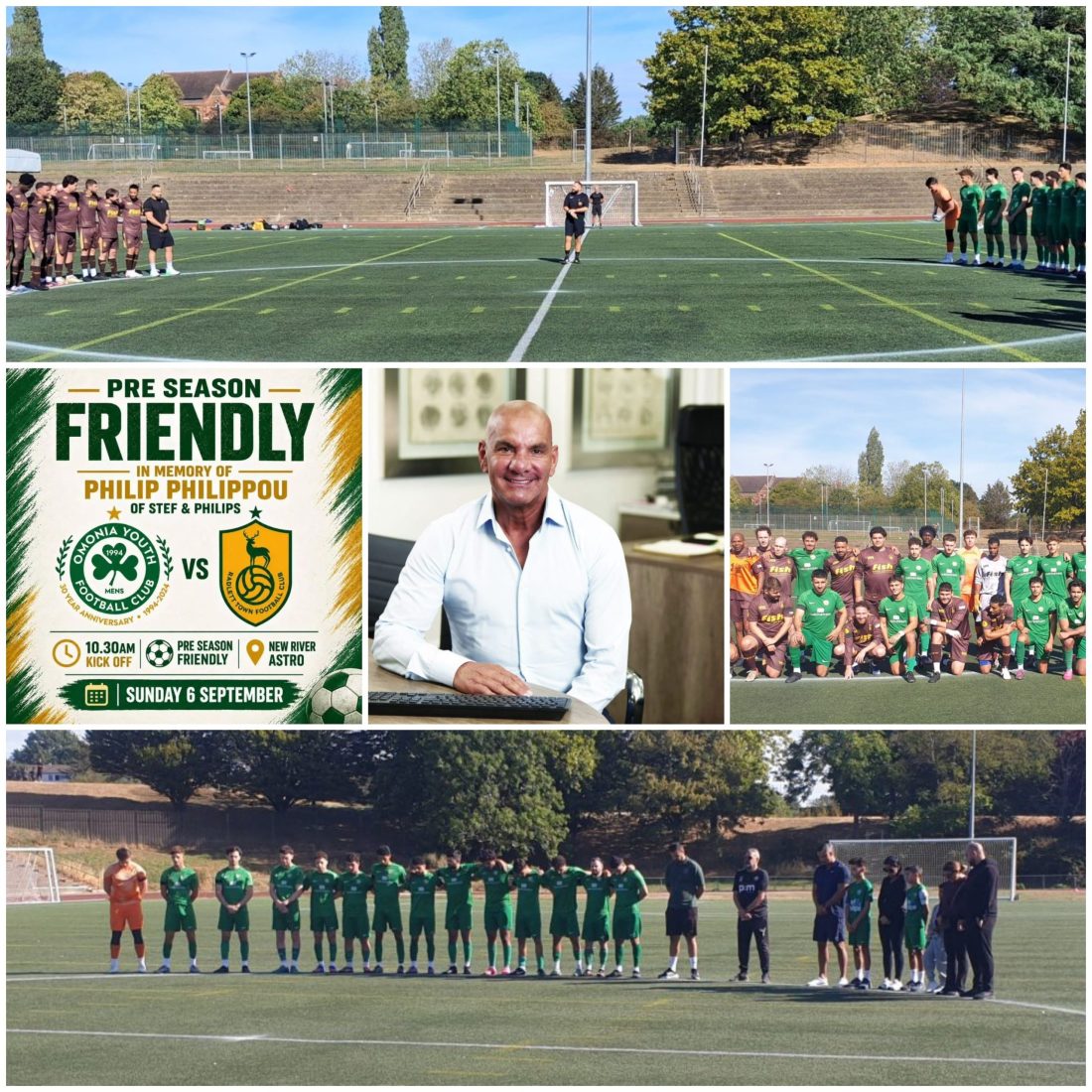 In memory of Philip Philippou Omonia Youth versus Radlett FC