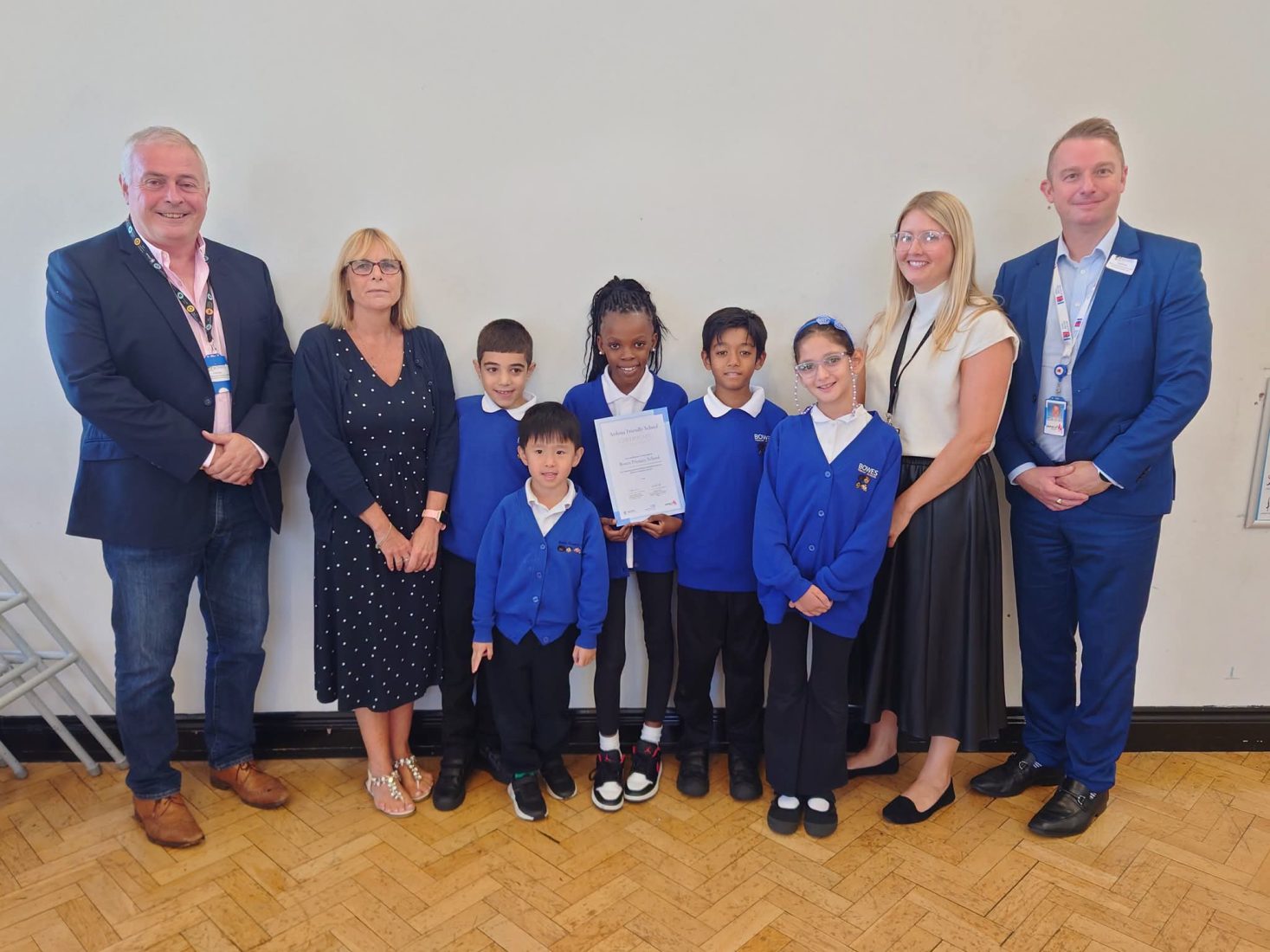 Bowes Primary School in Haringey has been awarded Asthma Friendly School status